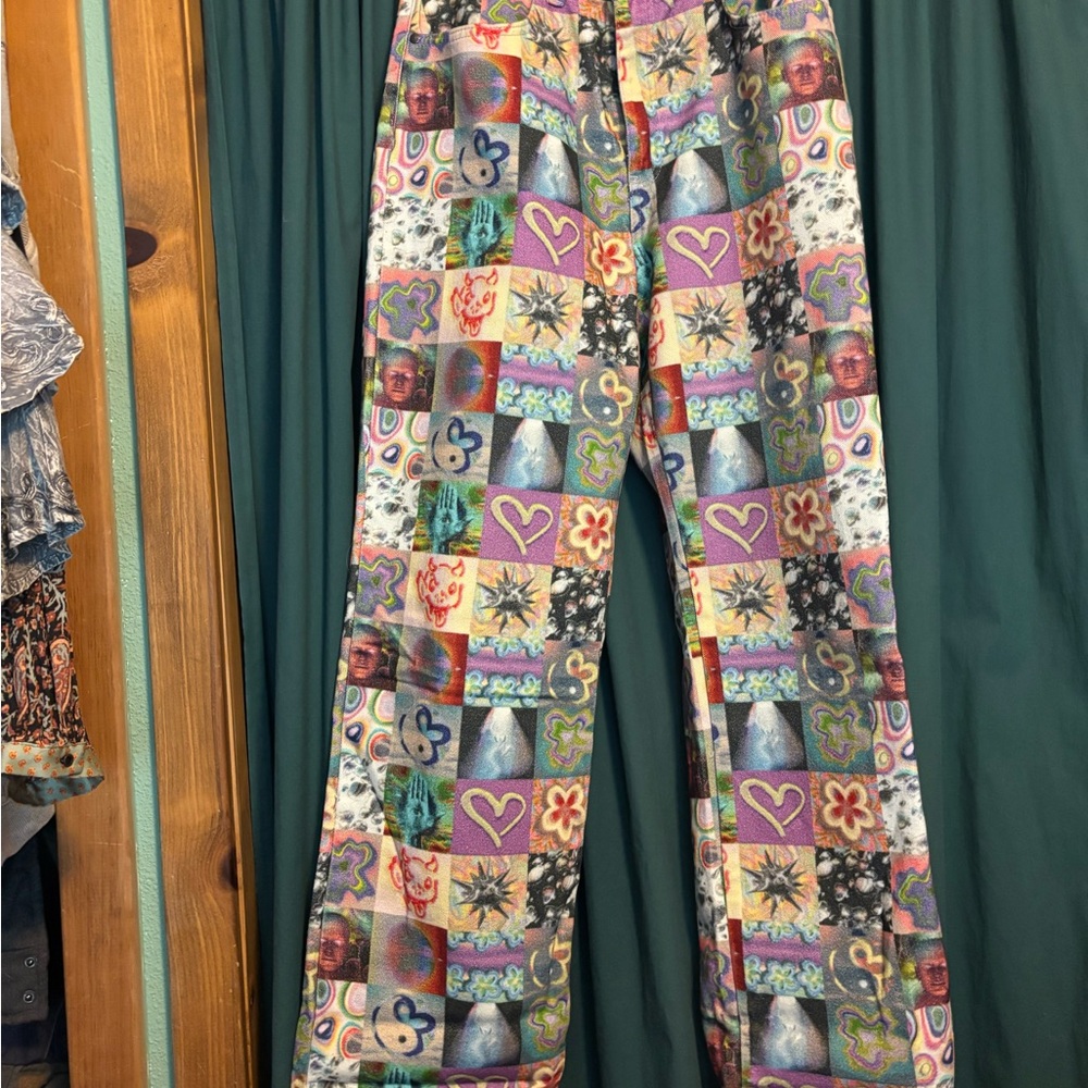 The Ragged Priest Multicolor Patchwork Jeans